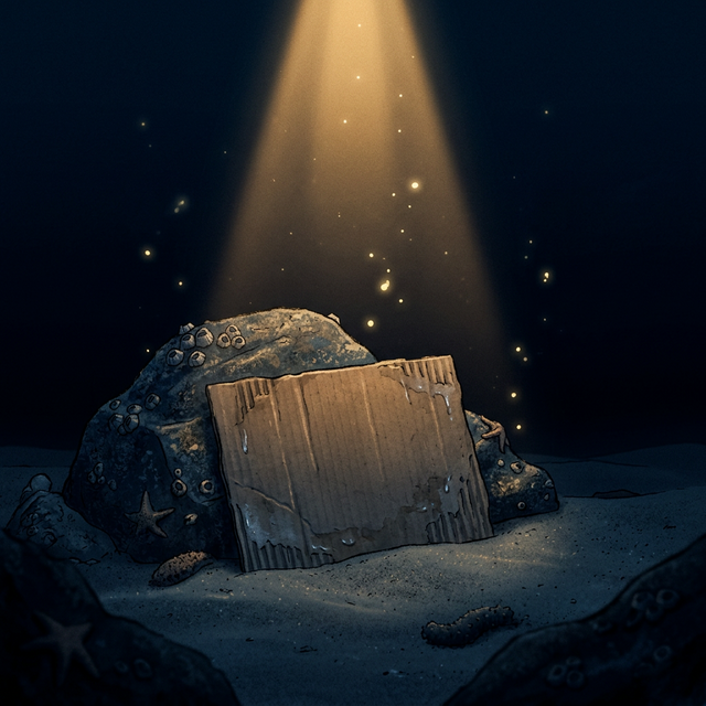 Midas Whale cardboard sign for anythinghelps.eth